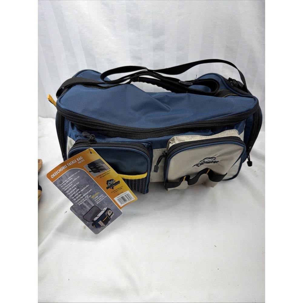 Okeechobee Fats Soft-Sided Fishing Tackle Bag with 2 Medium Lure Boxes,Polyester